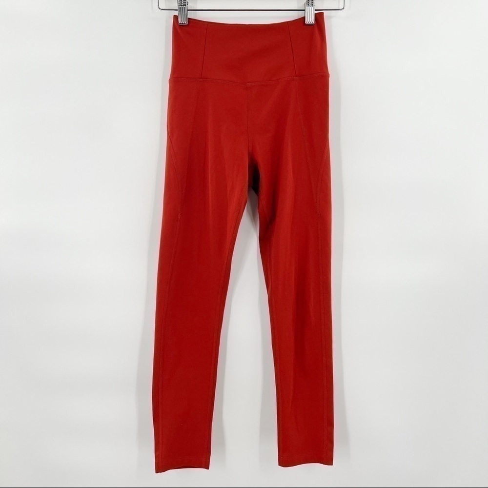 Girlfriend Collective High Rise Burnt Orange Tights